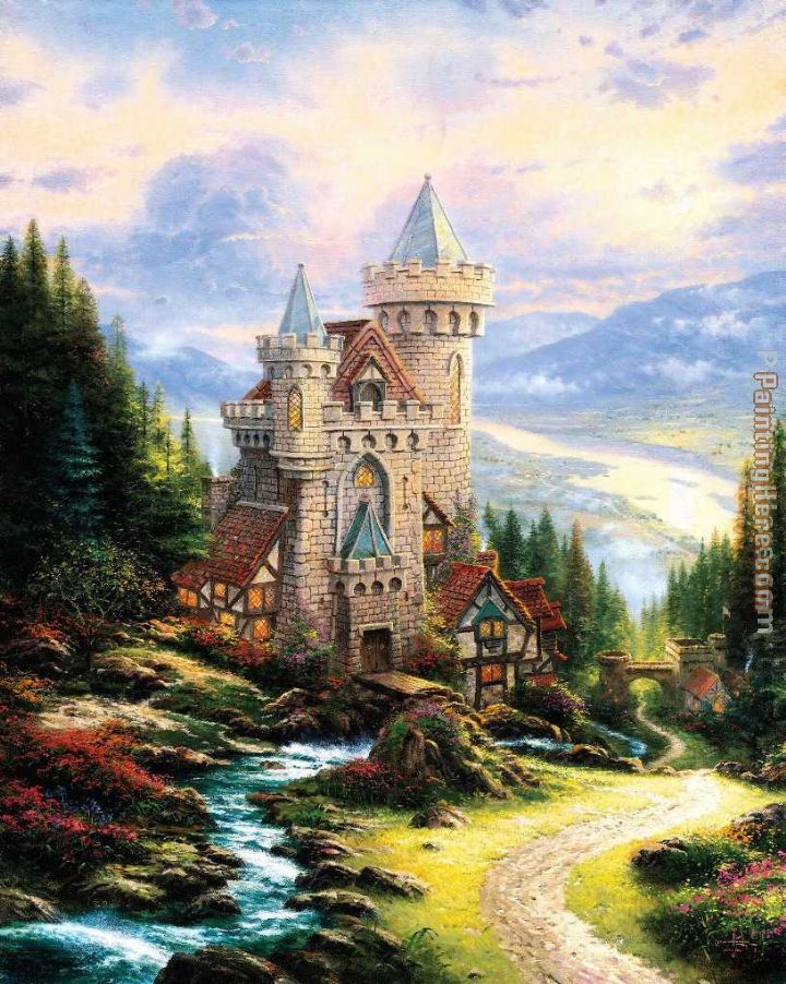 Thomas Kinkade Guardian Castle
